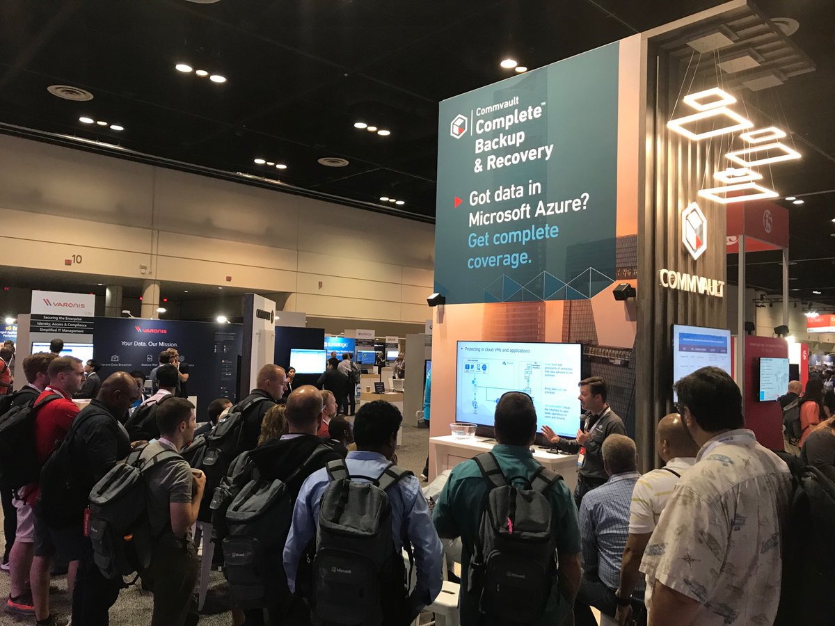 Commvault's tweet image. The #cloud can be tough to navigate, that’s why Lorne Oickle will be sharing the best way to keep your #data safe in a #cloudenvironment. Join him at 4:30pm ET at #Commvault booth 1237.