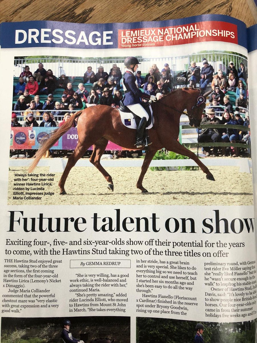 Lyra in this weeks <a href="/horseandhound/">Horse & Hound</a> for the nationals 👑🌟💖