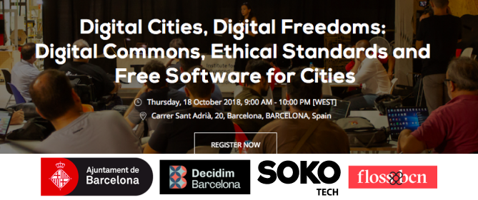 flossbcn's tweet photo. ๐๏ธ Next Oct 18th: โ๏ธ All Day Event @FabraiCoats ๐ญ
Celebrate with us Digital Cities, Digital Freedoms:
Common Digital Ethical Standards and Free Software For Cities
15 #Talks + #Workshop
๐More info & Sign-up: https://t.co/Oo0S6mt9np
#mapafloss #codiobert #Barcelona https://t.co/a0ejit189o