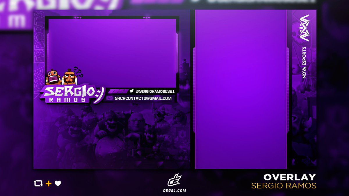 New Overlay for @SergioRamos0321 , siempre diseñando para los mejores.
Cualquier diseño que necesites no dudes en preguntarme!
🔃 &amp; 💜 Se aprecia