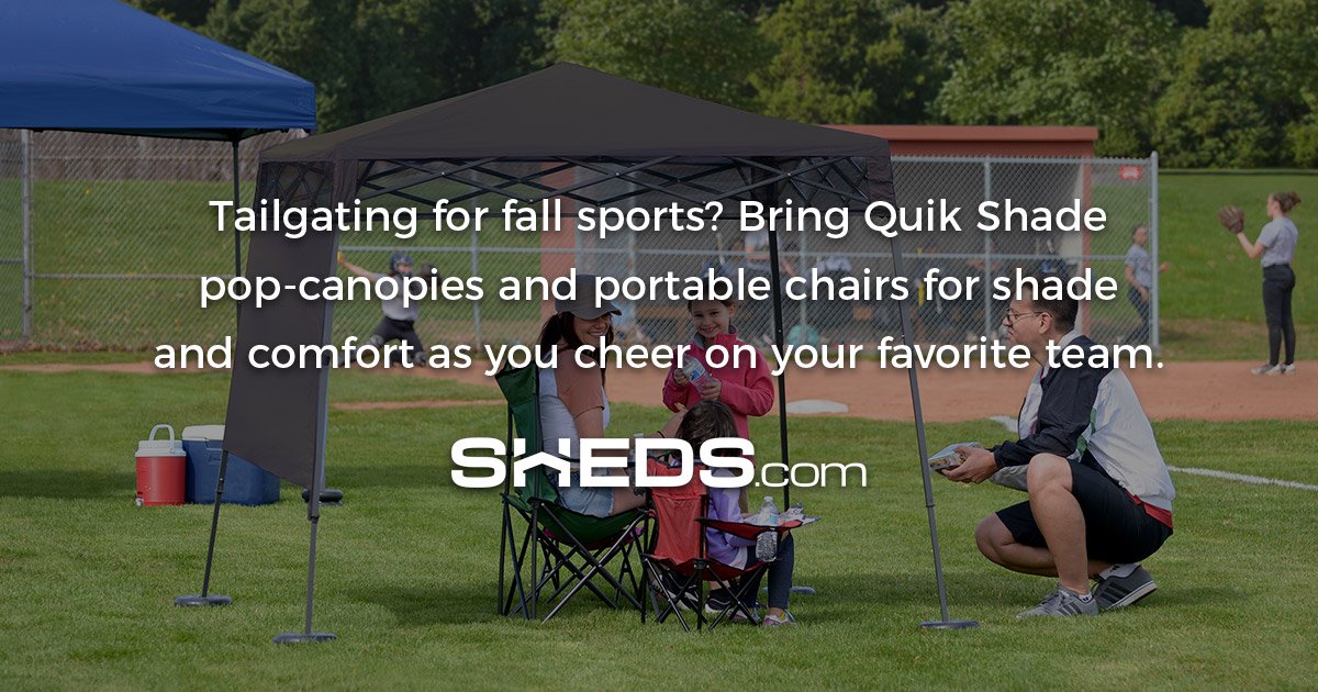 shedsdotcom's tweet photo. Pick up an affordable and convenient pop-up canopy for the sports season! #Sports #Football #PopUp #Canopy #Shade https://t.co/Z4pHmVaB8q https://t.co/I1gFWxozhu