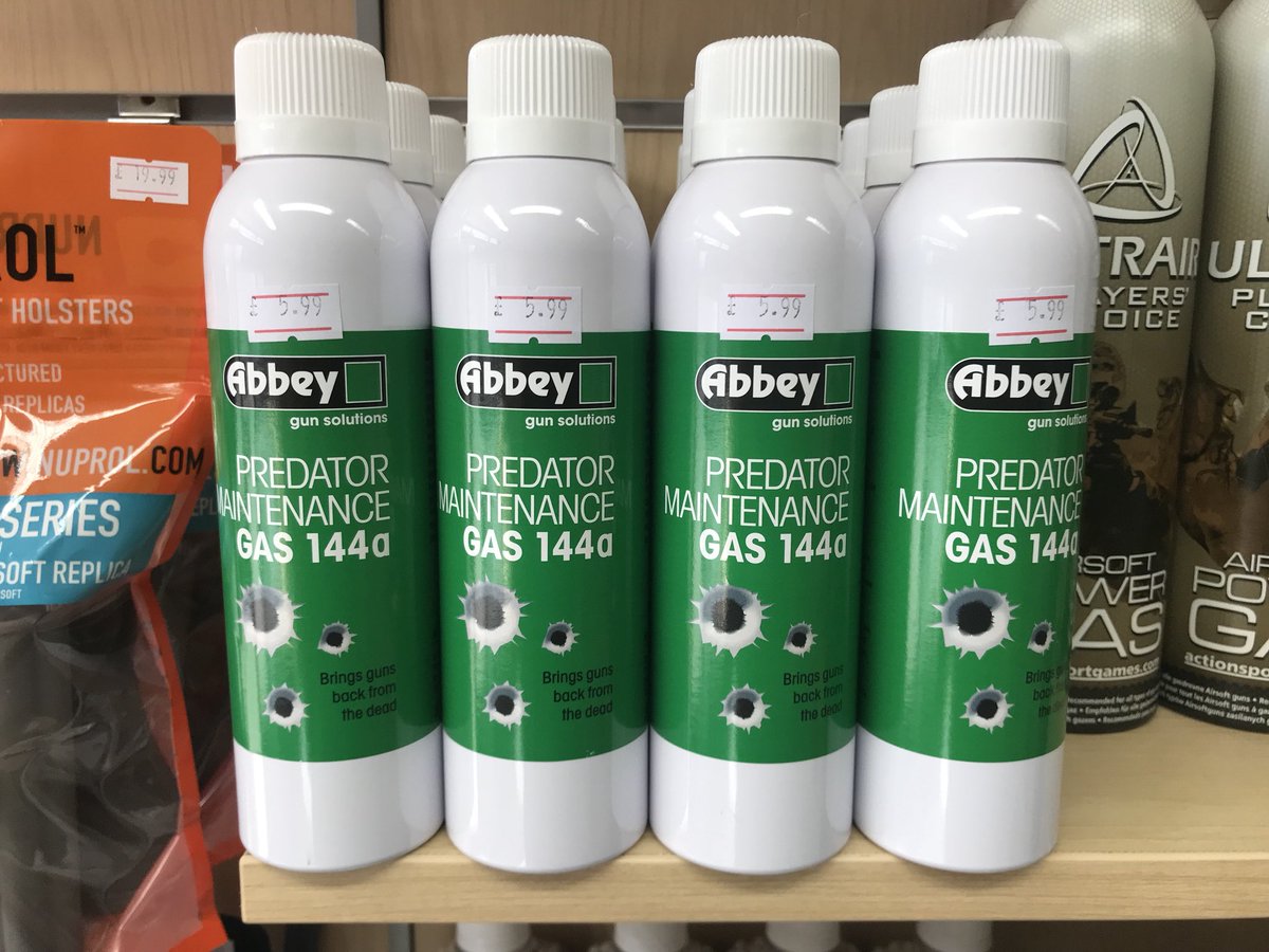 battlezoneair's tweet photo. Abbey gun care products are now back in stock. Look after your guns &amp; they’ll look after you. #bz #bzairsoft #battlezone #battlezoneairsoft #airsoft #ukairsoft #airsoftgb #pewpew #6mm #plasticdeath #abbeysupply #essex https://t.co/RVcjeleHGZ
