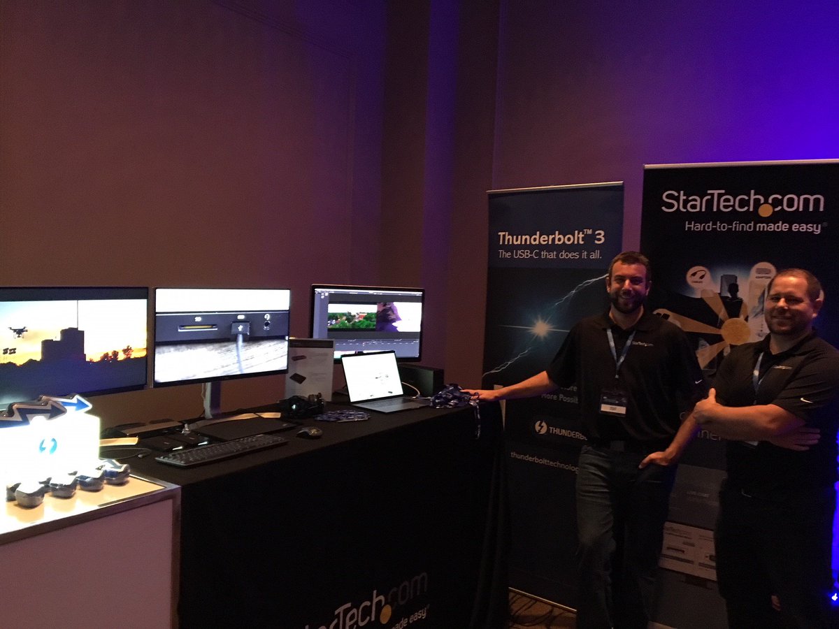 STARTECHdotCOM's tweet photo. We’re excited to be attending @Intel Experience Day! Stop by the https://t.co/CZ6uhqRz0W booth to see some of our #Thunderbolt3 products in action and learn how they can enhance your solutions. For more info on #Thunderbolt3 visit https://t.co/tVTYregZrw @GetThunderbolt https://t.co/mS4xLU33QQ
