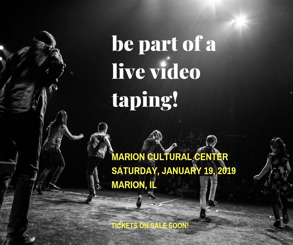 Hey <a href="/MarionIllinois/">Marion, Illinois</a> ! Come be part of our #livevideotaping on Saturday, January 19, 2019. Tickets on sale soon! You can count on an awesome show, with the added excitement of taping. #livemusic #livingthedream