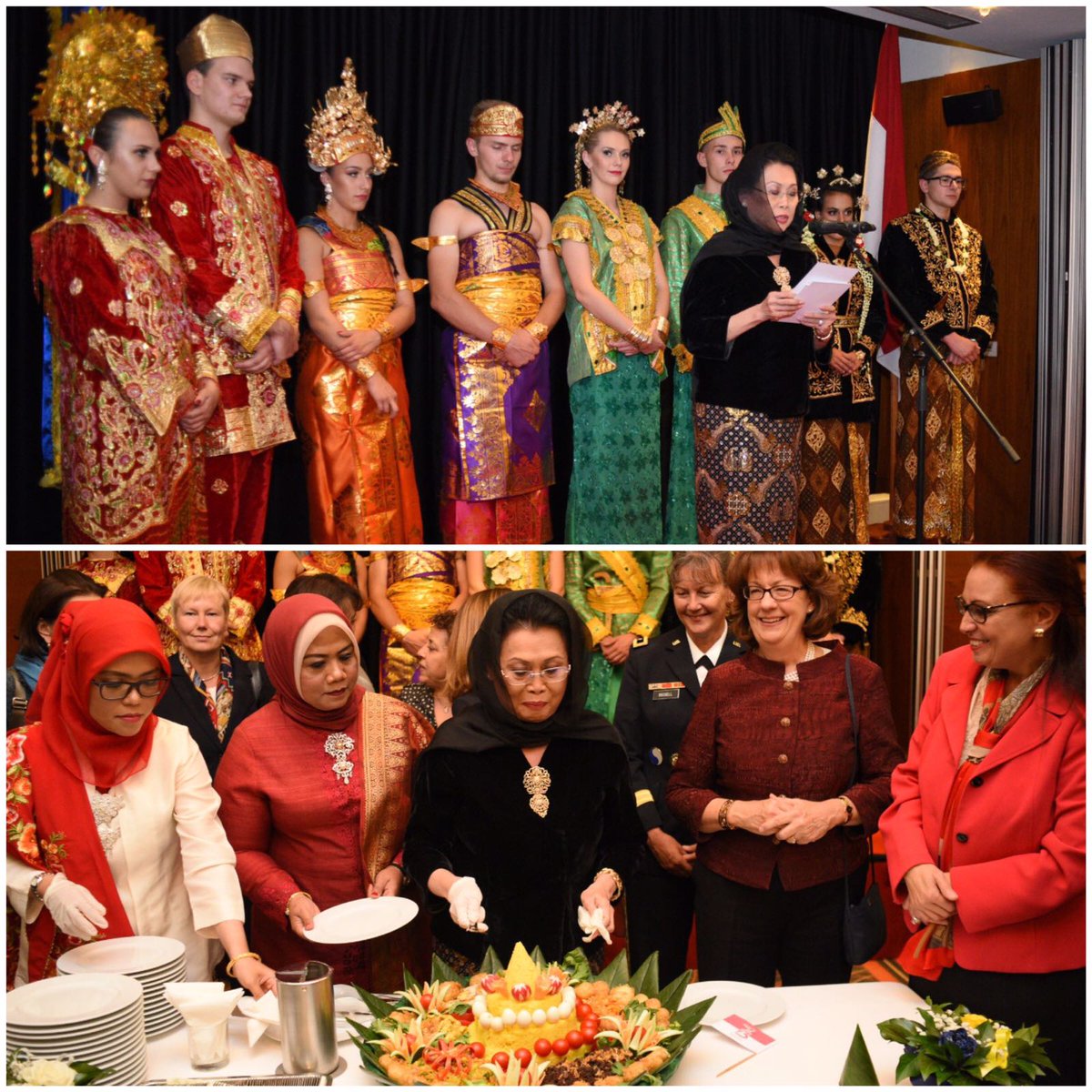 IndonesiainBiH's tweet photo. Resepsi Diplomatik 2018 KBRI Sarajevo - Dirgahayu Kemerdekaan Indonesia
#resepsidiplomatik #DirgahayuRepublikIndonesia #HUT73RI #Indonesia #sarajevo #bosnia #herzegovina #nasitumpeng https://t.co/gt9WhU65mx
