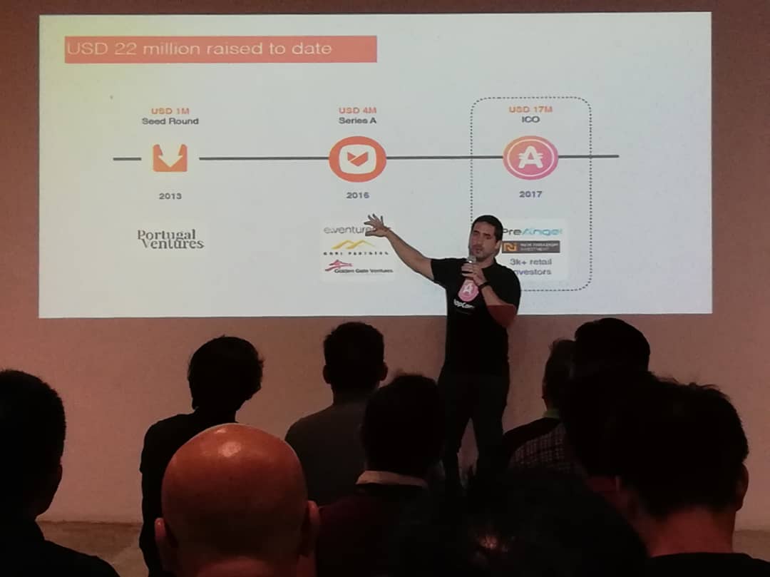 AptoideWallet's tweet photo. Tiago Alves' presentation at this month's Blockchain KL Meetup in Malaysia had an amazing turnout ๐ฅ It focused on Aptoide's Case Study as an example to show how the integration of #AppCoinsProtocol can help solve some of the main inefficiencies the industry still faces today ๐ https://t.co/g5iE6M6xgY
