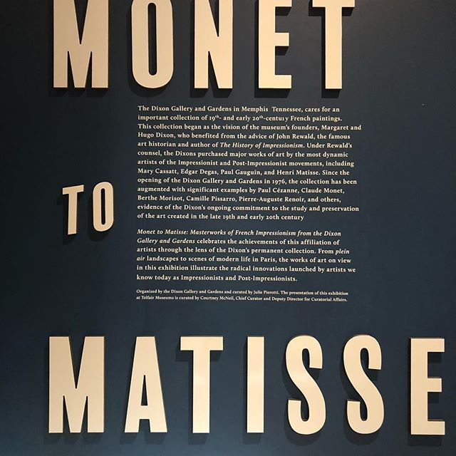 Today is a members only sneak peak of Monet to Matisse. Not a member? Stop by and join. New members get 20% off. #monettomatisse #telfairmuseums #jepsoncenter #frenchimpressionism #savannah #masterpieces ift.tt/2IkAv8p
