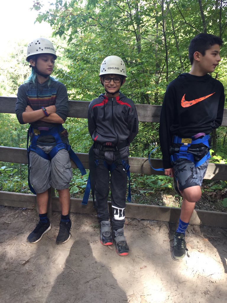 MrsChambersROMS's tweet photo. It's Zip Line time!!! #ROMS18Camp https://t.co/swbRCVEQme