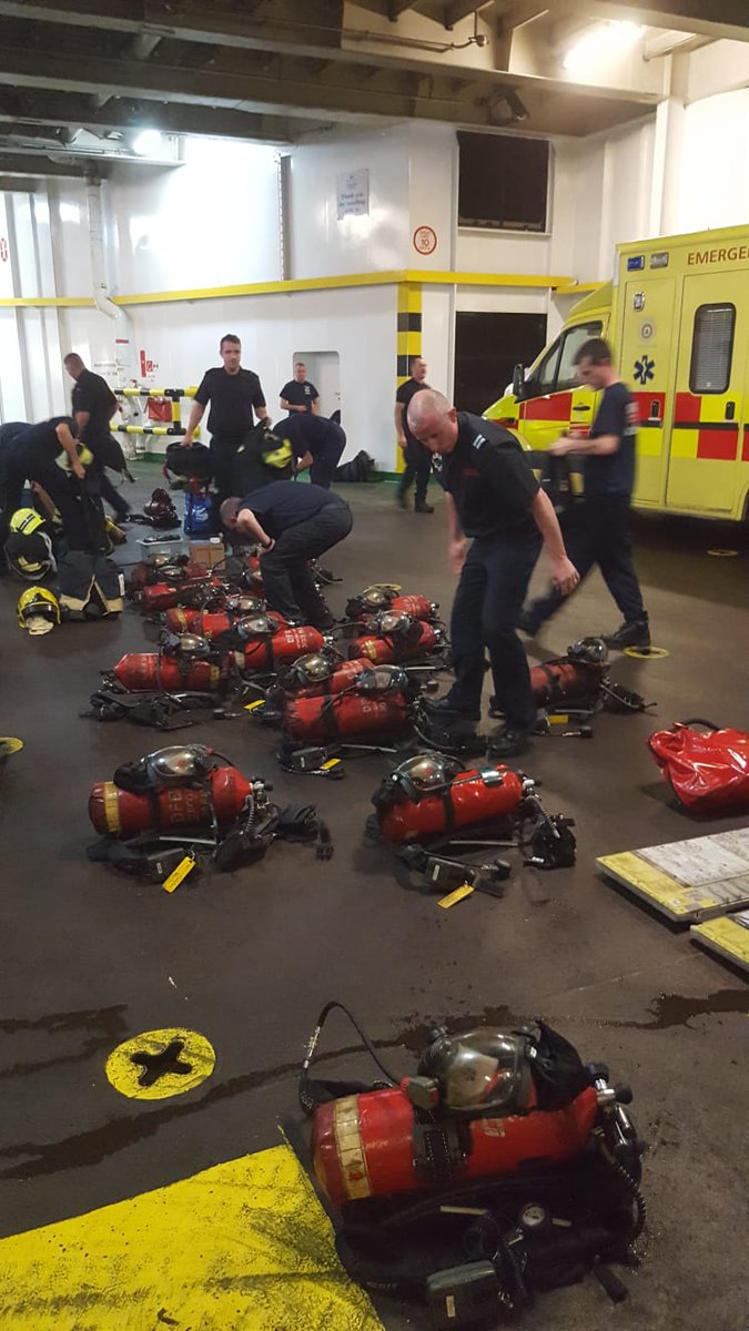 DubFireBrigade's tweet photo. Today is @IMOHQ #WorldMaritimeDay &amp; this week we (DFB/Louth fire) ran a ship &amp; port course for Galway @LimerickFire @CorkCityFire @corkcountyfire Wexford @FireWicklow Louth Donegal fire brigades #Dublin #fire https://t.co/Z2AEOdk3DL