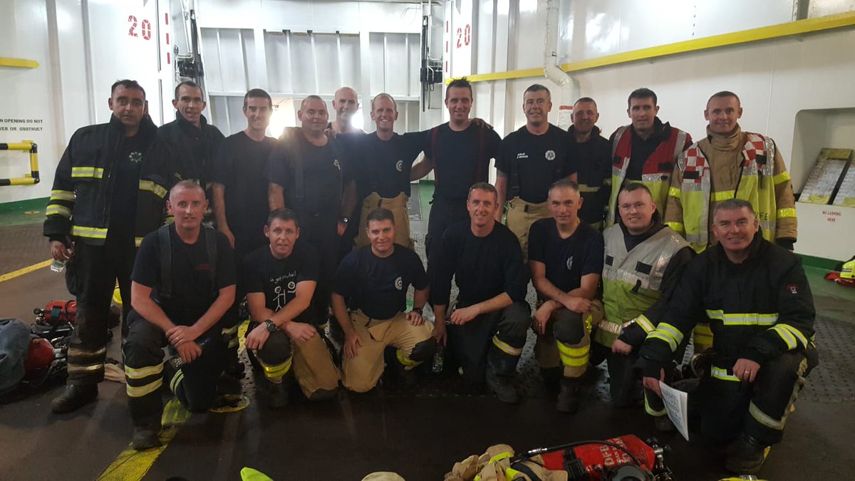 DubFireBrigade's tweet photo. Today is @IMOHQ #WorldMaritimeDay &amp; this week we (DFB/Louth fire) ran a ship &amp; port course for Galway @LimerickFire @CorkCityFire @corkcountyfire Wexford @FireWicklow Louth Donegal fire brigades #Dublin #fire https://t.co/Z2AEOdk3DL