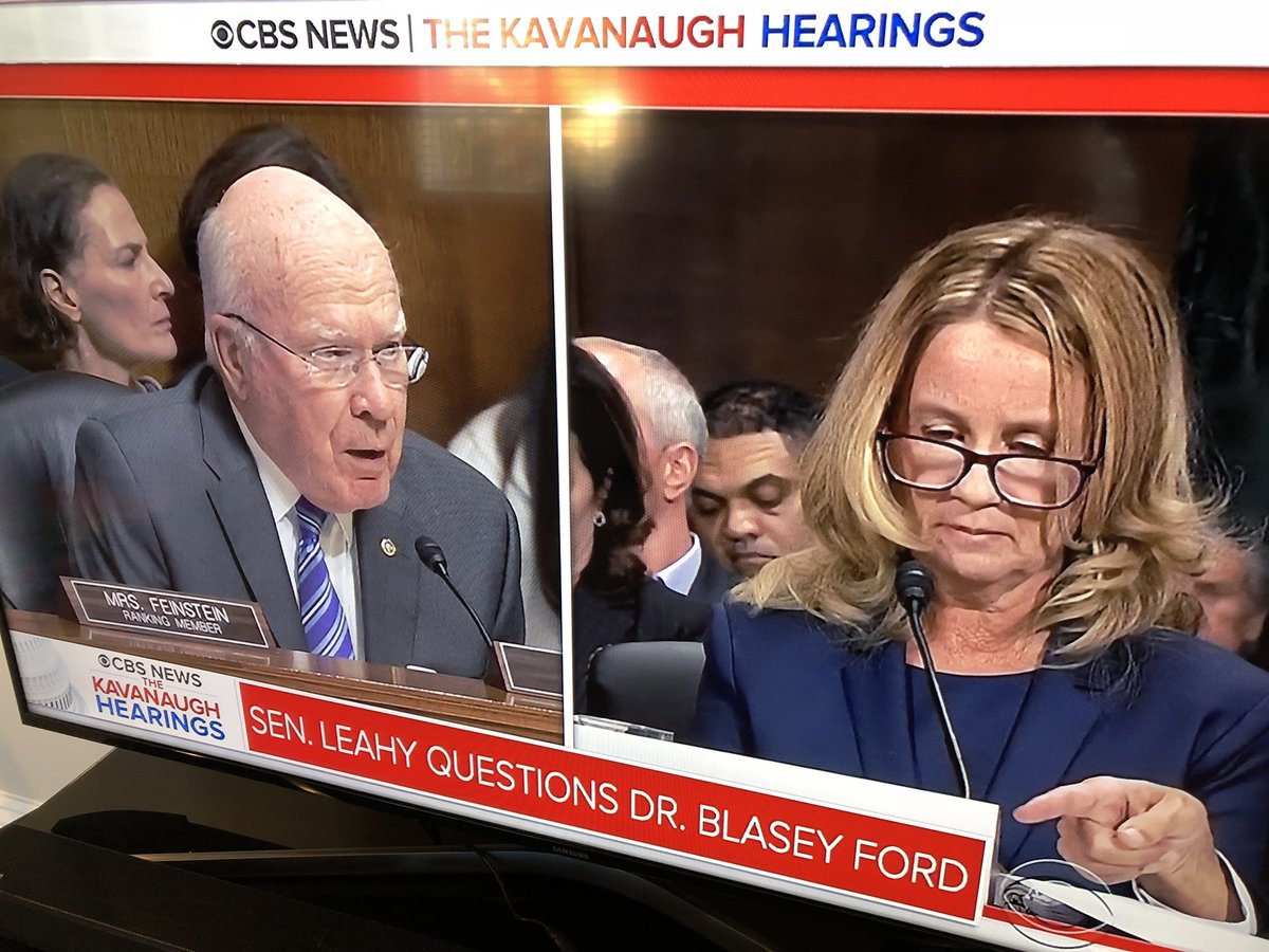 Senator Leahy just asked for FBI to investigate pointing directly to today’s testimony. 
#KavanaughHearings