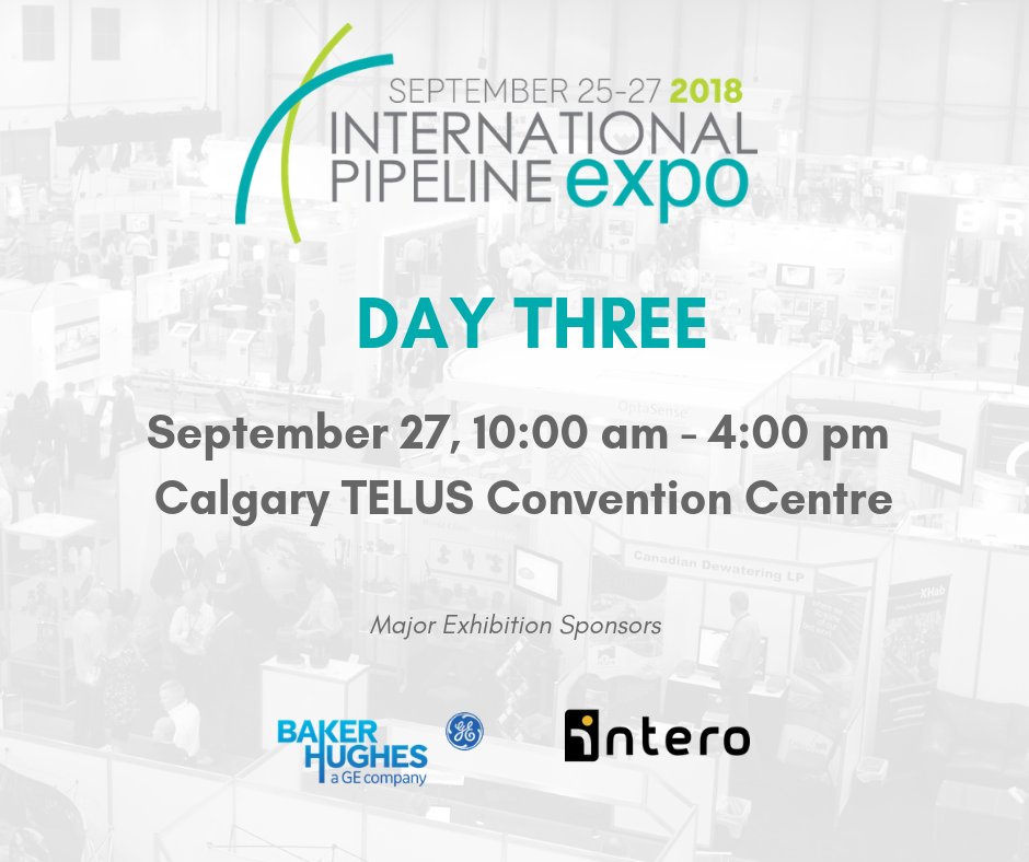 Come down and join us for the last day of #IPE18 Doors are open 10am - 4pm! internationalpipelineexposition.com/register/
