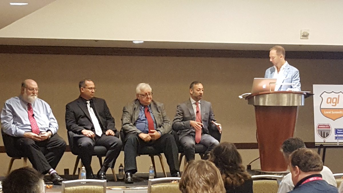 AGLMediaGrp's tweet photo. Who’s #SmallCell streamlining plan will win out? Federal, State, or Local? Great insight and viewpoints from this panel with Bryan Tramont, Jonathan Kramer, Dan Marinberg, Tony Peduto, and Robert Stapleton. #AGLKC #AGLSummits https://t.co/iT2JlzGLbE