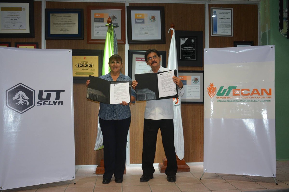 UTSelva2's tweet photo. Ante el bello escenario natural que nuestra región ofrece a sus visitantes, nuestra #UTSelva recibió con los brazos abiertos a personal directivo de la #UTECan de Campeche, para la firma oficial de un Convenio de Colaboración Institucional!
#ConveniosUTSelva @rector_utecan https://t.co/lCz2ZRPjqX