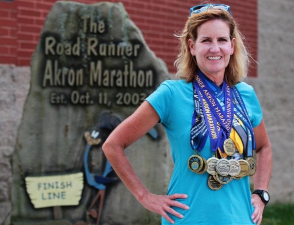 beaconjournal's tweet photo. via @brandonbounds_: Canton woman runs full circle: Her first race was in Akron; 100th will be Saturday https://t.co/Uw9BM8XNz5 https://t.co/6ZzWnwrTcg