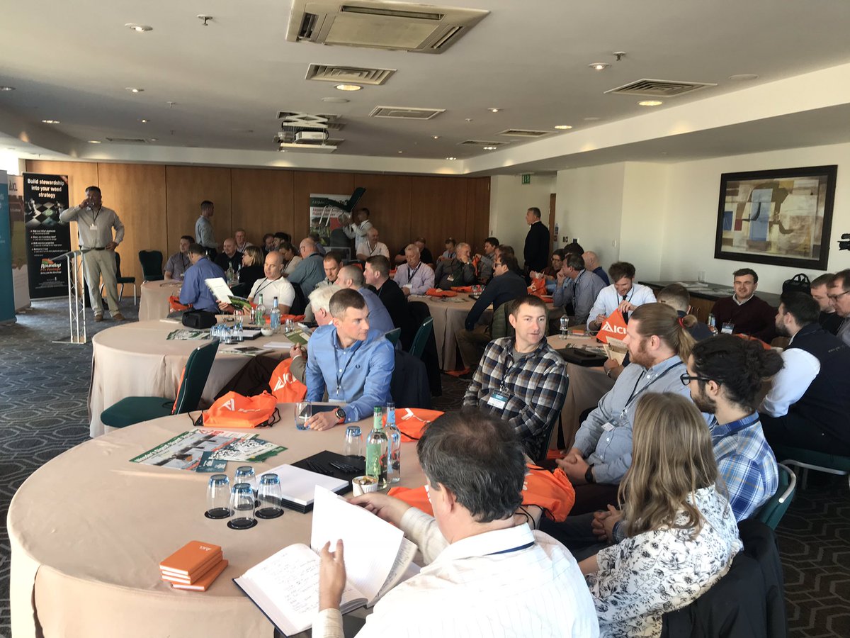 FusionMediaEu's tweet photo. Always fascinating to hear what research goes on in the industry. A great day in the Cardiff sunshine with our clients @ICL_Turf & @CWCLimited for #InvasivesScienceLive today with some great drone footage to come https://t.co/Ow3nLbEzzi