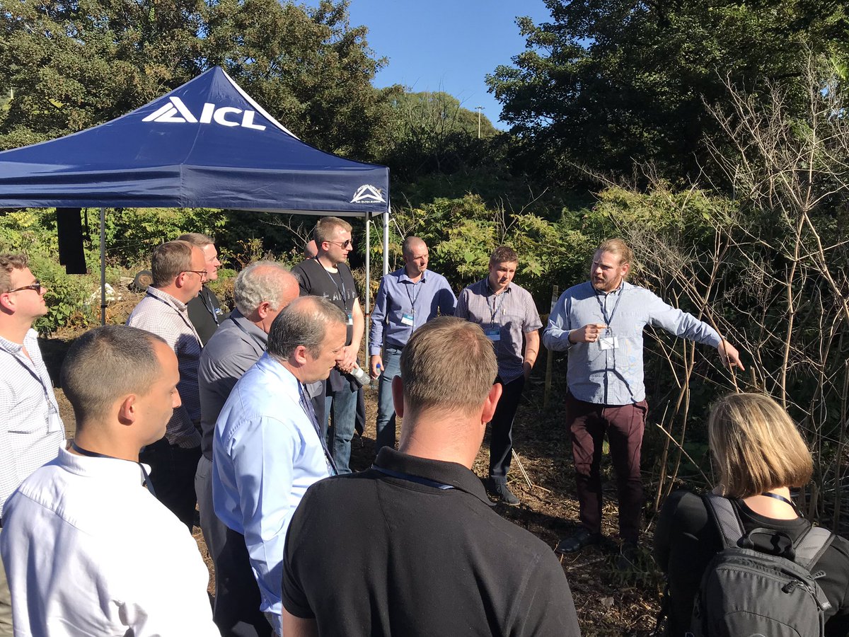 FusionMediaEu's tweet photo. Always fascinating to hear what research goes on in the industry. A great day in the Cardiff sunshine with our clients @ICL_Turf & @CWCLimited for #InvasivesScienceLive today with some great drone footage to come https://t.co/Ow3nLbEzzi