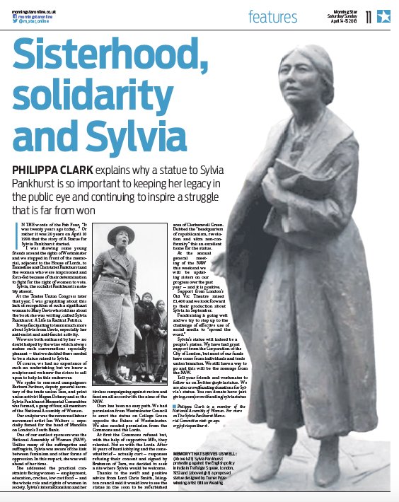 #OnThisDay 1960 Sylvia Pankhurst died
@M_Star_Online page from 2018
ukpressonline.co.uk     
#OTD #research #archives #News #history
#sylviapankhurst #pankhurst #activist #suffragette #Communism #Ethiopia #antifascist