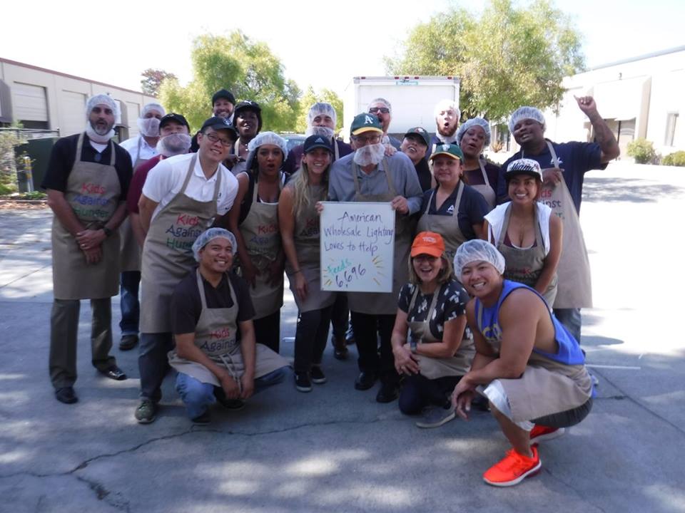 awlightinginc's tweet photo. We had an amazing time packing over 6,600 meals during our second year with Kids Against Hunger Bay Area. We encourage everyone to volunteer for a good cause. https://t.co/3GSljSVWps https://t.co/DUXuRkvZpn