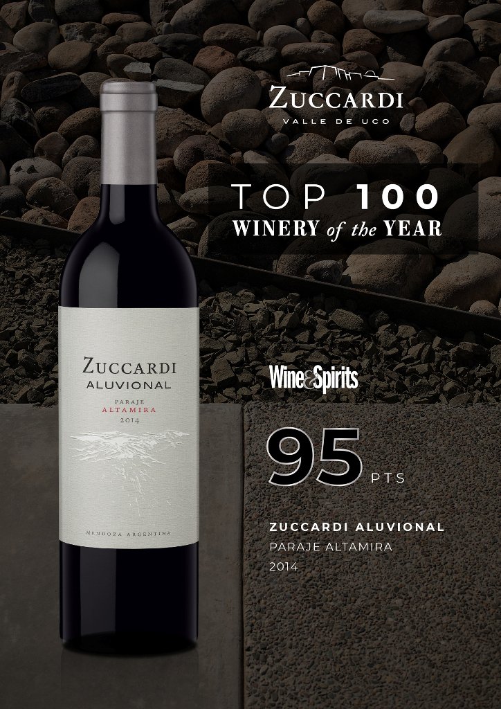 Zuccardi ValleDeUco (@zuccardiwines) on Twitter photo Zuccardi Aluvional Paraje Altamira
Year's Best Argentina Malbec.
#Top100Winery <a href="/WineandSpirits/">Wine & Spirits Mag</a> Zuccardi Aluvional Paraje Altamira
Year's Best Argentina Malbec.
#Top100Winery <a href="/WineandSpirits/">Wine & Spirits Mag</a>
