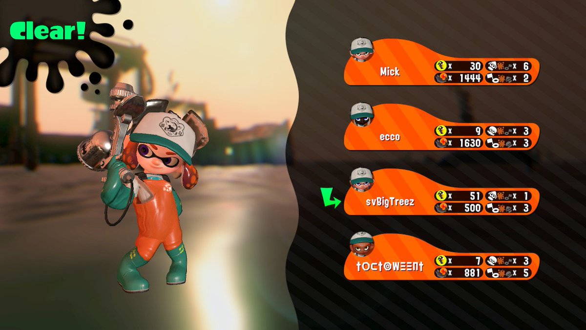 The_Switchverse's tweet photo. 51 eggs!!! Broke my #SalmonRun egg record twice today... #BigTreez #Switchverse #Splatoon2 #NintendoSwitch https://t.co/tPpzNFMrC3
