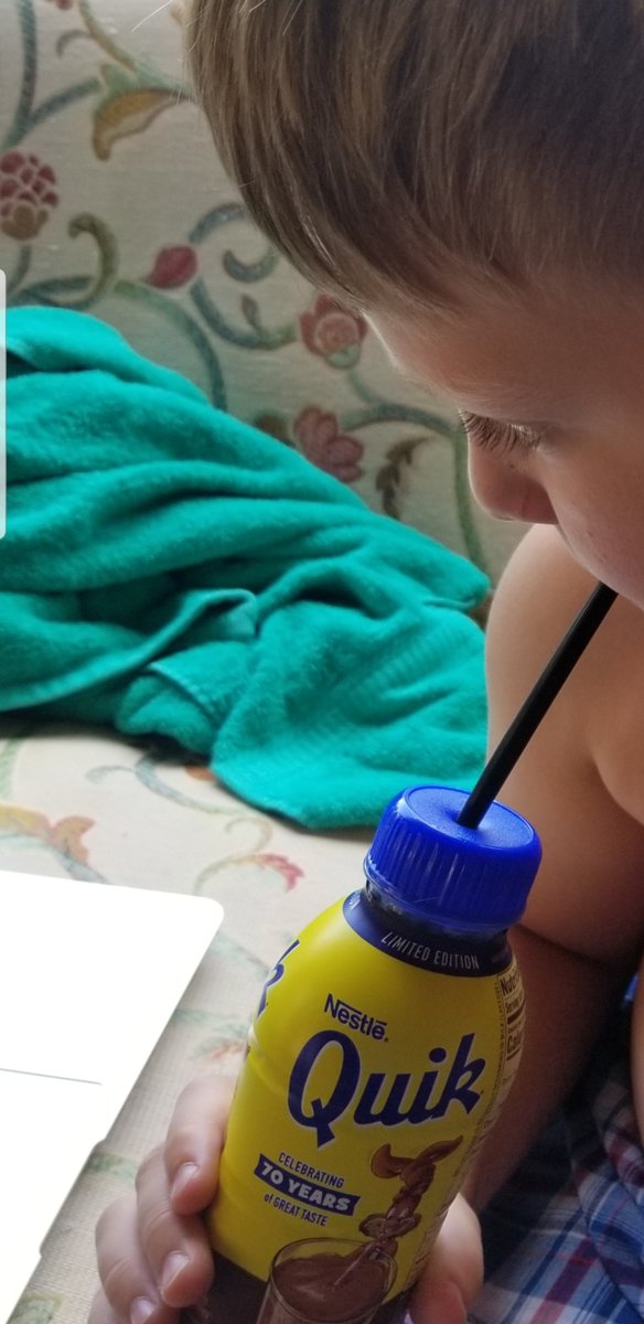 DrinkPunchLLC's tweet photo. @Nesquik jrs having his get up and go before school!! We drink with a straw with Drink Punch USA https://t.co/5oT6lI82jg