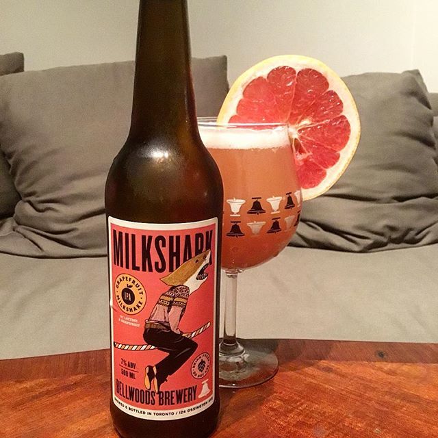 whatscottysaid's tweet photo. Is it even a @bellwoodsbeer #milkshark if there isn’t an obnoxious garnish with it!? 🍊🍻 https://t.co/H2LYmZlijb https://t.co/UZayoLykKd