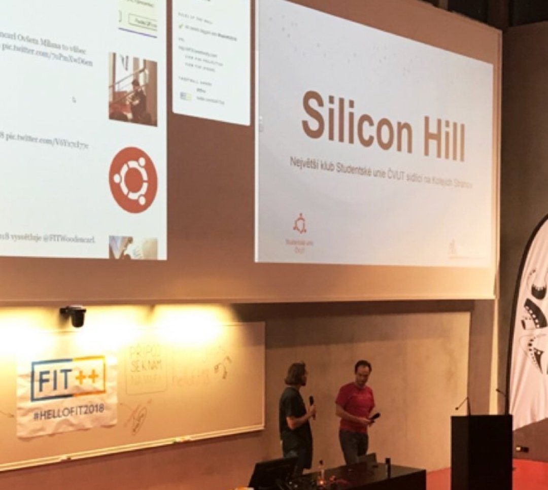 staypekos's tweet photo. Dnes jsme s @kotheram prezentovali klub @Silicon_Hill na #hellofit2018 https://t.co/GYfluGgHLG