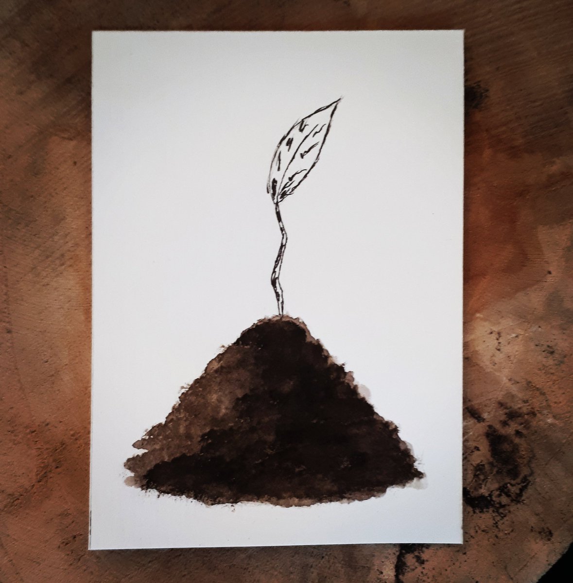 Tamirasblog Pa Twitter Fur Mich War Das Thema Erde Fur Die Einefarbereicht Challenge Mal Wieder Eine Echte Herausforderung Diy Onecolor Braun Brown Malen Zeichnen Doodle Aquarelle Watercolor September2018 Kakaokarte Https T Co
