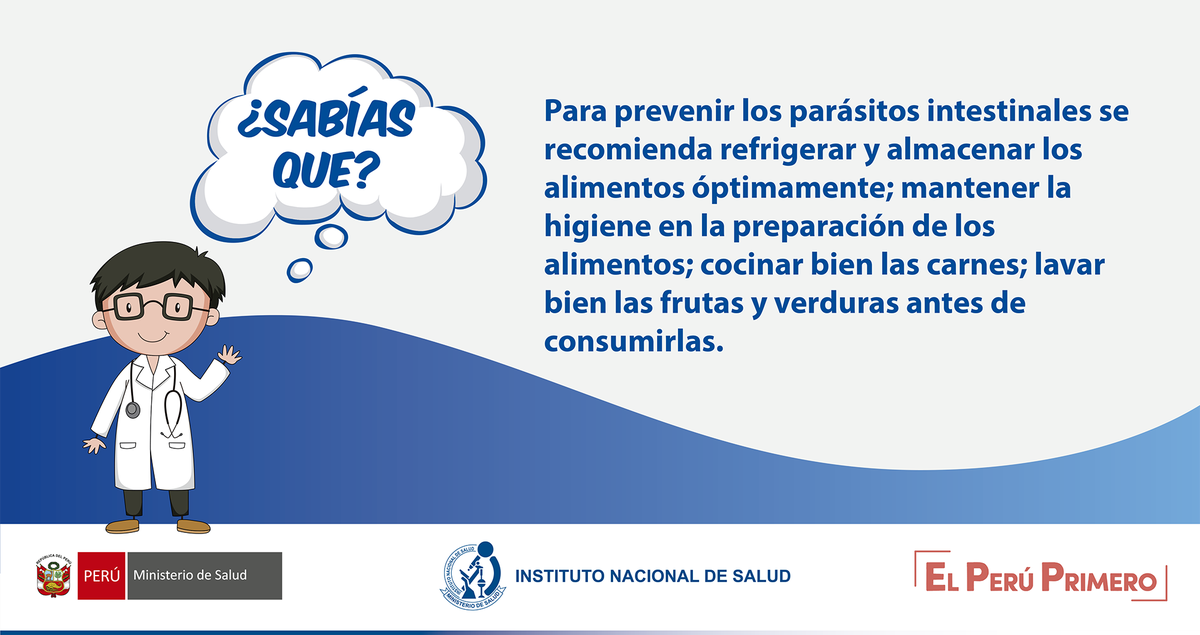 INS_Peru's tweet photo. La presencia de parásitos intestinales, como los helmintos, provoca pérdida de hierro, proteínas y sangre que favorece la aparición de cuadros de anemia y desnutrición crónica.
#InsInforma https://t.co/a2RJi54XpT