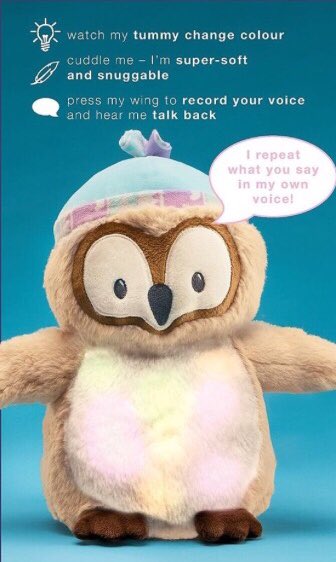 AvonCamborne's tweet photo. Meet Ollie the Owl!! So Cute, so cuddly, he talks & his tummy changes colour! available through my store now!! Until midnight Friday, 99p delivery when you spend £20 using code AUTUMN99 #norepavon #autumn #womaninbiz #smallbiz #UkSmallbiz #atsocialmedia #eshopsuk #gifts #friday https://t.co/TcbXfbtfXQ