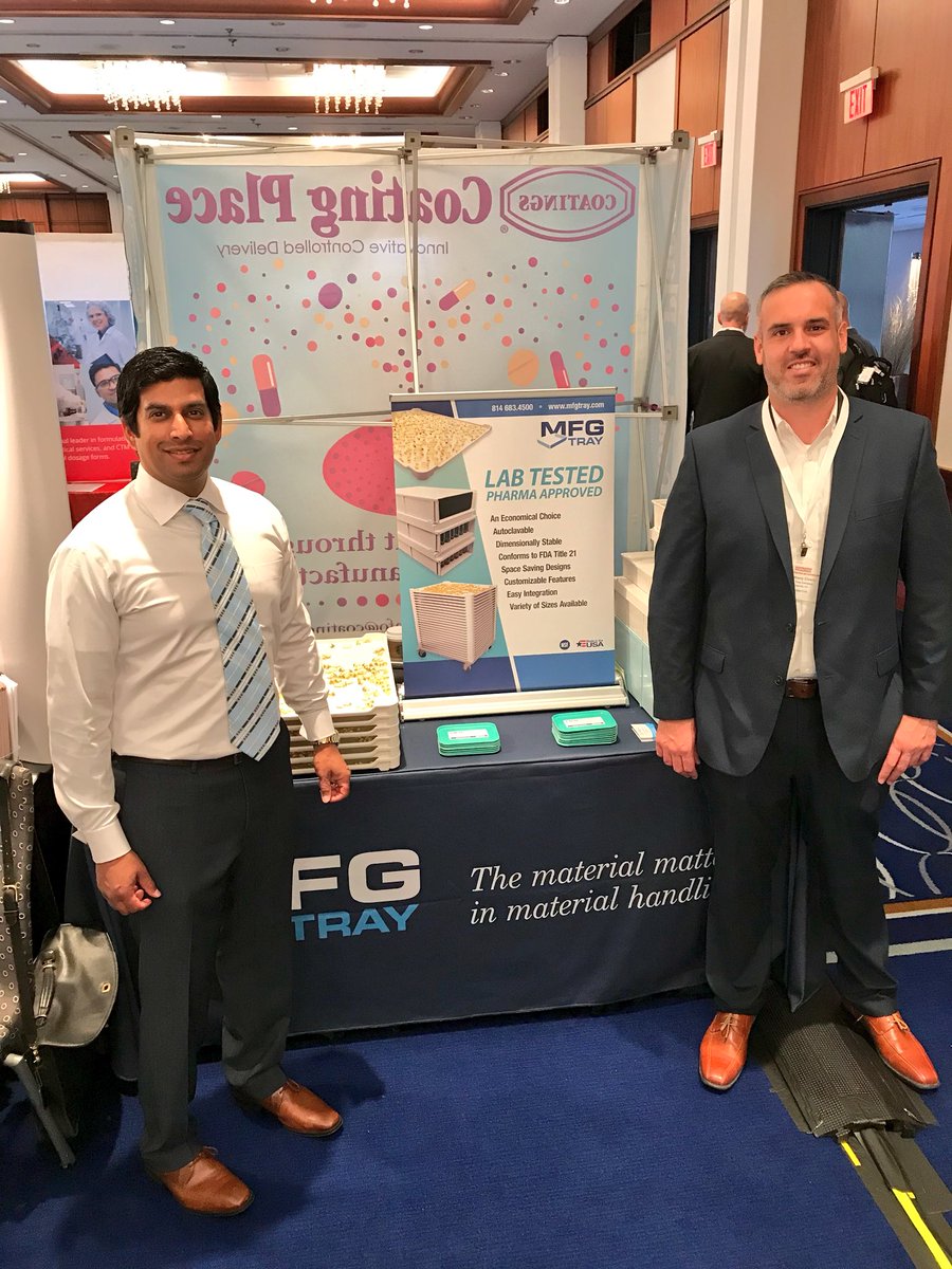 MFGTray's tweet photo. Stop by Table 21 at the @ContractPharma Contracting & Outsourcing Conference to see what @MFGTray has to offer the Pharma & Biotech world!!
https://t.co/nsgGmoqJrZ
#PharmaceuticalProcessing #PharmaceuticalHandling #BioManufacturing #Pharmaceutical #GelCaps #SoftGels #VialTrays https://t.co/Noo3NmBxk5
