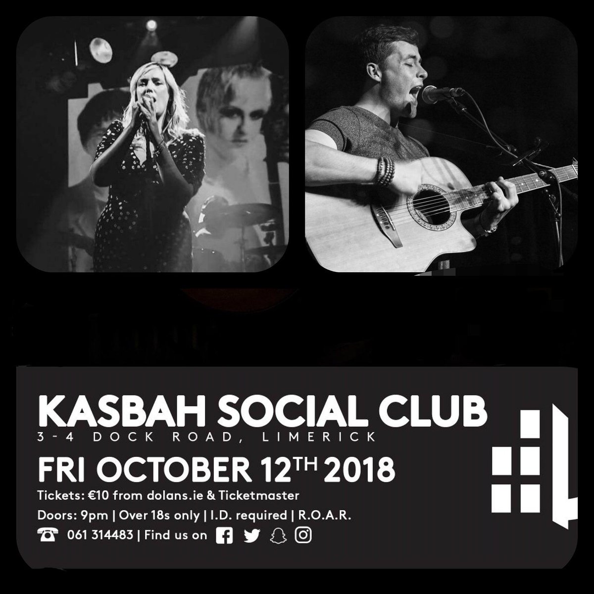 Thrilled to have the wonderful @jnnmcmahon joining me in <a href="/mydolans/">Dolans Limerick</a> on Oct 12th where she will be debuting some brand new material. Tickets (€10) on sale now with all proceeds going to @Limericksuicid2 &amp; <a href="/PietaHouse/">Pieta</a> #livemusic #limerick <a href="/LimerickLoves/">LimerickLovesMusic</a> <a href="/LimerickMHA/">Limerick Mental Health Association</a>