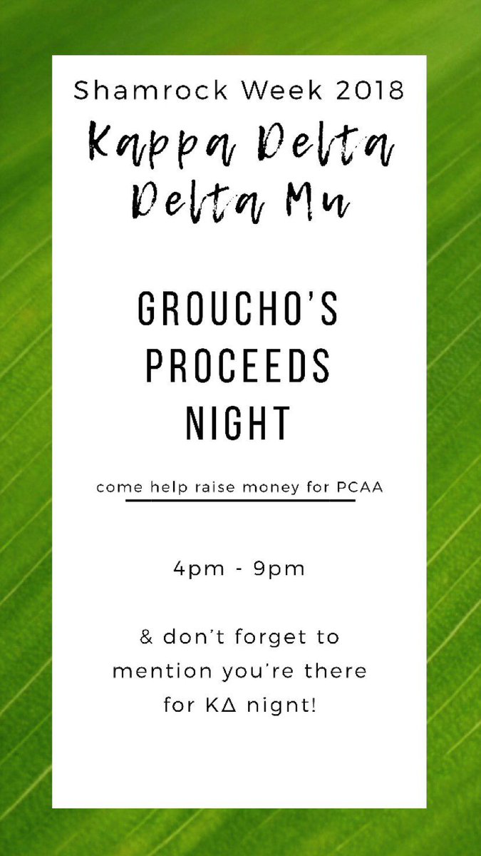 NCGreekLife's tweet photo. Kappa Delta Presents Groucho's Night Tonight! @NewberryCollege https://t.co/KZCGwHhYxm
