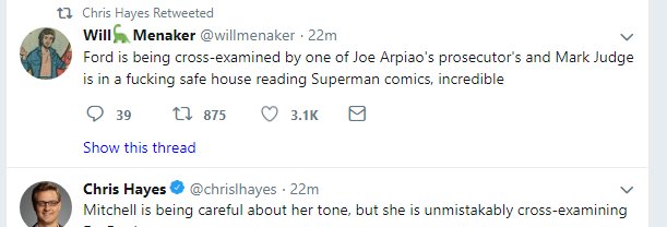 JadaJordan4SC's tweet photo. @thehill When Chris Hayes helps spread false info about Rachel Mitchell... https://t.co/4U8SNJg8Td