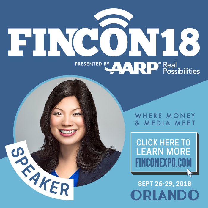 winniesun's tweet image. Super excited to be here! ☀️💡💰Where Money &amp;amp; Media Meet #FinCon18 #fincon 🙌💯