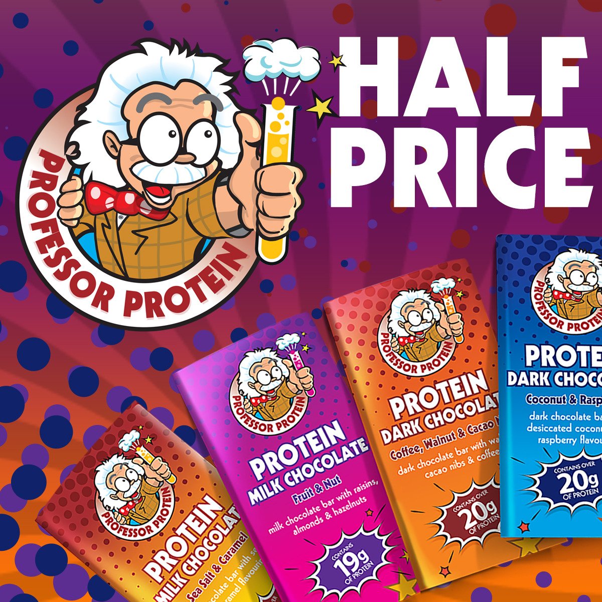 Prof_Protein's tweet image. A fusion of Protein &amp;amp; REAL Chocolate with a sweet discount! 

GET 50% OFF USING 'AUTUMN50' at the checkout... 

👉👉👉 professor-protein.com

#Autumn #Chocolate #DiscountCode #Protein