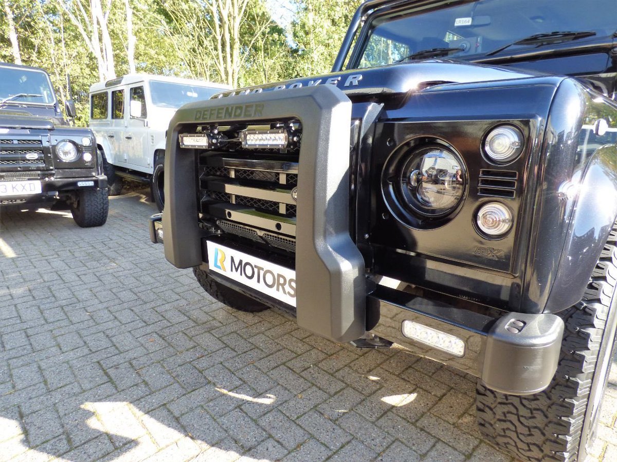 LRMOTORSTHIRSK's tweet photo. Absolutely stunning Sumatra black Twisted Defender 90. Great spec including automatic gearbox, full interior sound proofing plus much more. #landrover #landroverdefender #offroad #photography #lrmotors #adventuretime #twisteddefender #handmade #sumatra https://t.co/xMcKNH4ZMc
