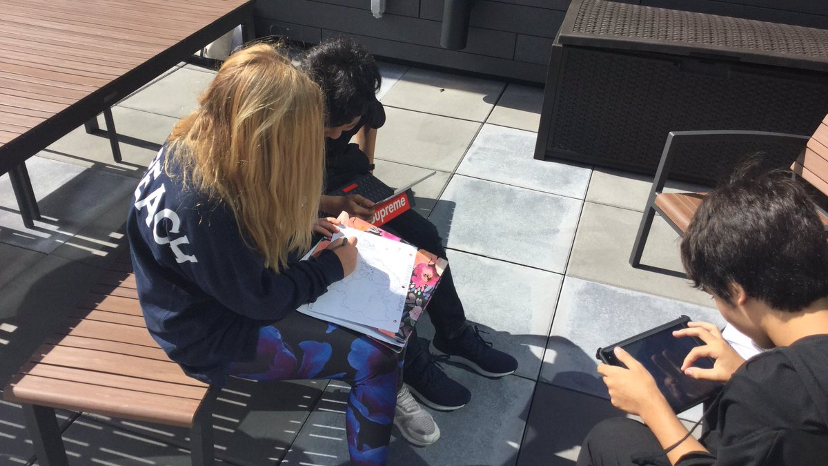 GravesKyla's tweet photo. Checking out new outdoor classroom on this beautiful fall day! @brimmerandmay https://t.co/nBOeRb73iu