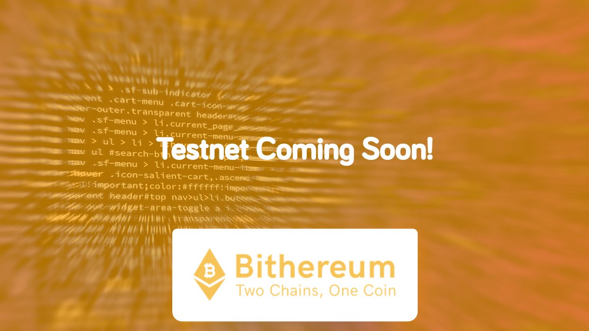 BithereumBTH's tweet photo. Attention miners and devs: Bithereum's testnet will be up and running soon. We will be releasing a post upon its release regarding how to connect and test out Bithereum for yourself! #BTH #BTC #ETH #Bithereum #testnet https://t.co/xlWj8E7WRK
