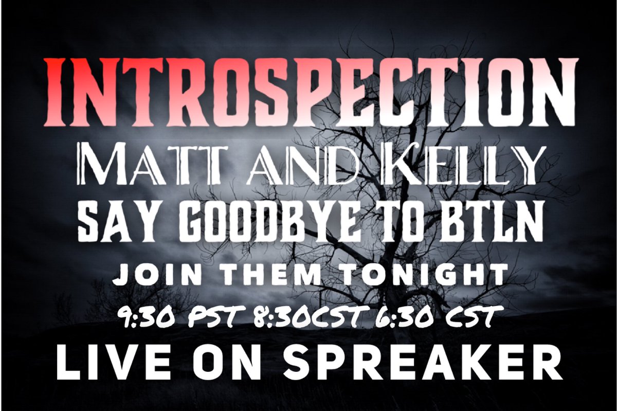 DPARTPARANORMAL's tweet photo. Join Matt &amp; Kelly for their last show on BTLN. Stay tuned for info on where the show is moving. https://t.co/hiloZS9xhd https://t.co/iWF6WEBtL4