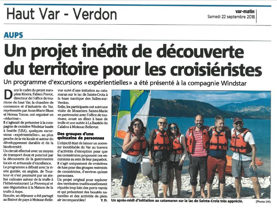 Encore un bel article qui parle du projet #ItinERA dans <a href="/Var_Matin/">Var-matin</a>  varmatin.com/economie/un-pr…
#tourismedurable #UE #Mediterranean #Interreg #UE