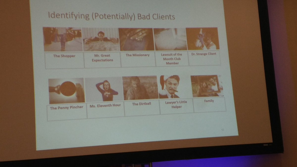 sabetaip's tweet photo. Best way to avoid a malpractice claim: identify bad clients and stay clear of them -  #AIPF2018 https://t.co/hXUCgq0D06
