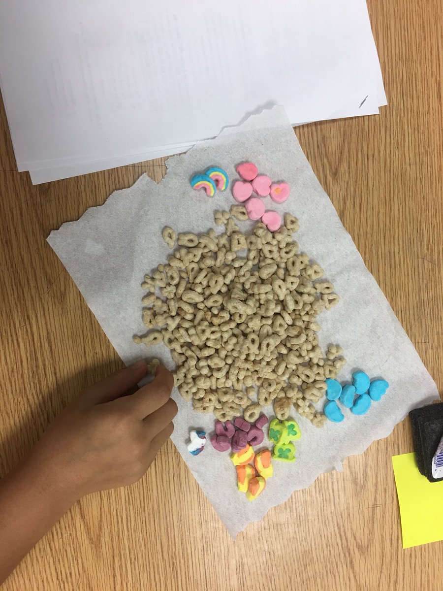 MsEdwardsR's tweet photo. MIXTURES! #scienceisfun #luckycharms https://t.co/iBHck4vwV0