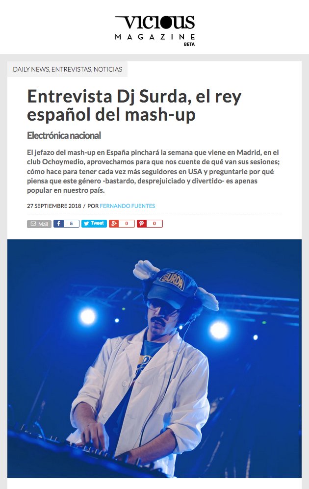 DJSurda's tweet photo. 5 de octubre @ @ochoymedioclub; hoy entrevista en @viciousmagazine
Madrid: estáis advertidos! 😉
👐 #DJSurdaTeDaAaaLas #FormulaSurda #DjSurda #Promo #Musica #Music #Madrid #Ochoymedio #Clubbing #Noche #MadridNoche #Fiesta #Entrevista #ViciousMagazine #Salir #Indie #Dance #Disco https://t.co/M5J4h6tAxm