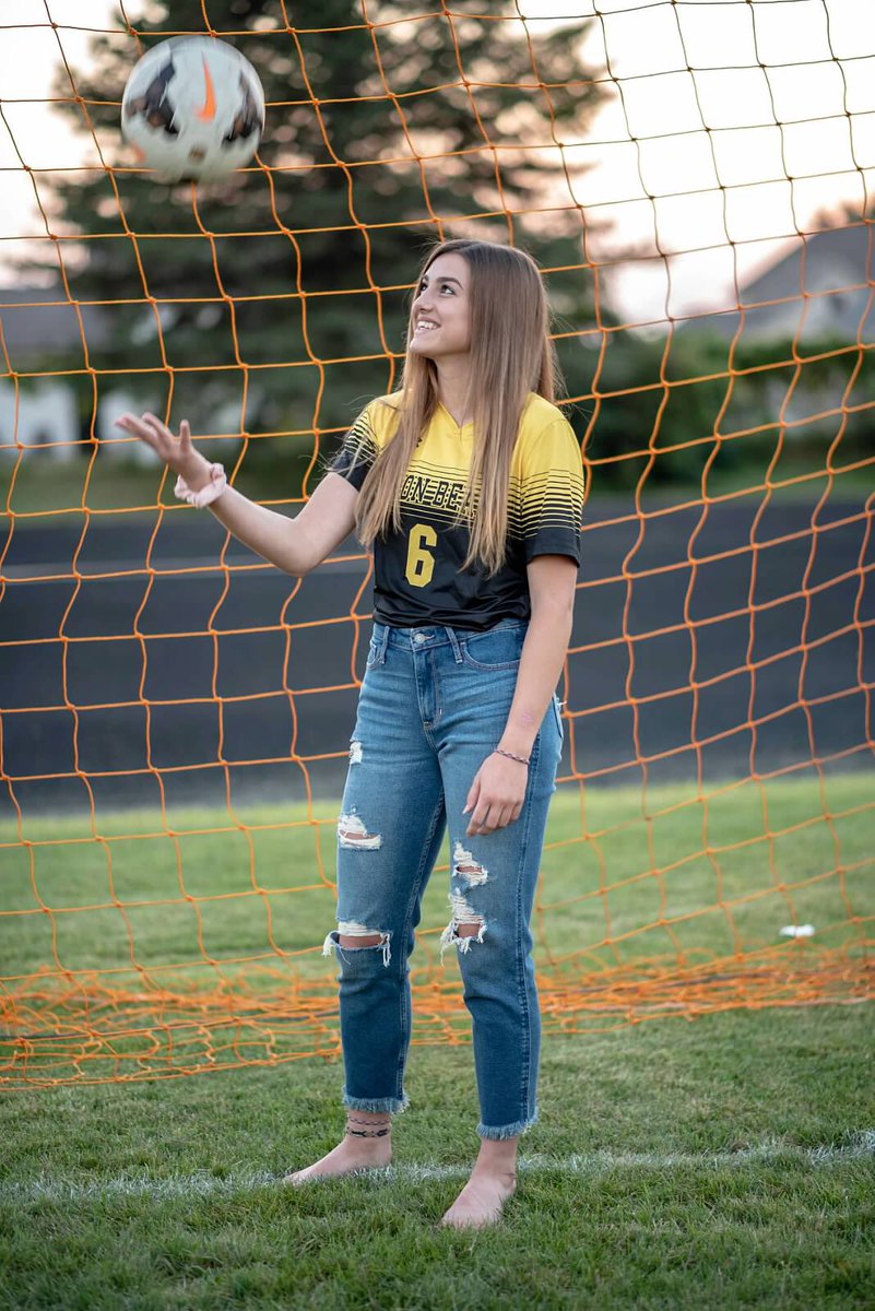 LadyBearsFutbol's tweet photo. One of our Lady Bear Seniors, Aliyah DeCook!! 

Position: Outside Mid/Forward

Years Played Soccer At Byron: 6

Favorite Soccer Memory: At summer camp in 6th grade Taylor told me to zip tie her hands together so I did.. then I got into trouble https://t.co/hFkg2OAR6k