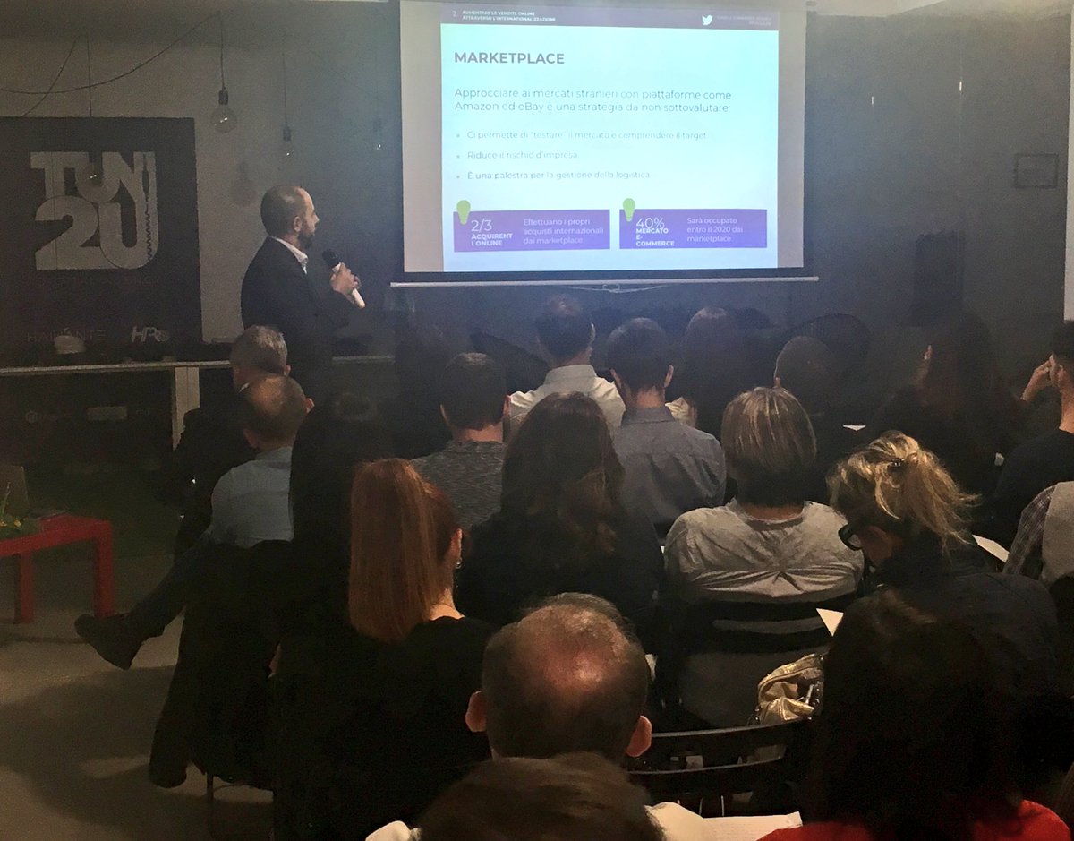 Valebenin's tweet photo. ”Essere visibili significa prima di tutto comprendere le logiche di mercato”, @nghelo #ecommerce #webmarketing #marketplace #MarketingStrategies #tun2ulab https://t.co/IlgGHioWYH