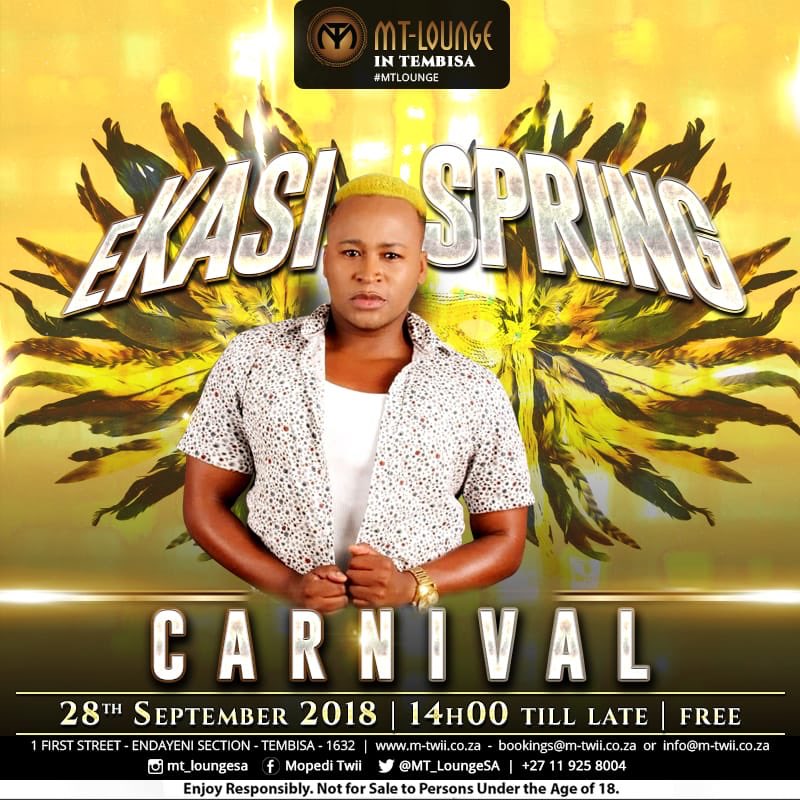 Catch @evamodika @Amara_rich21. @Mandisa_ndisa @Phoebe17fable <a href="/TebogoRamokgadi/">#AFRICANDIAMOND💎</a> #eKasiSpringCarnival #MTLounge #Tembisa Friday 28 September 2018