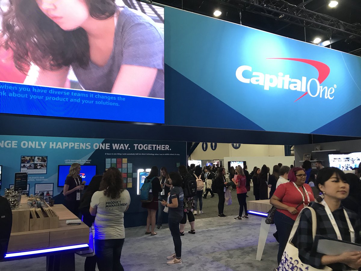 JMoneyClark18's tweet image. Loved checking out the booths at the Expo and all of the companies committed to Women in Tech!  #GHC18 #LifeAtCapitalOne #InvestedinTech