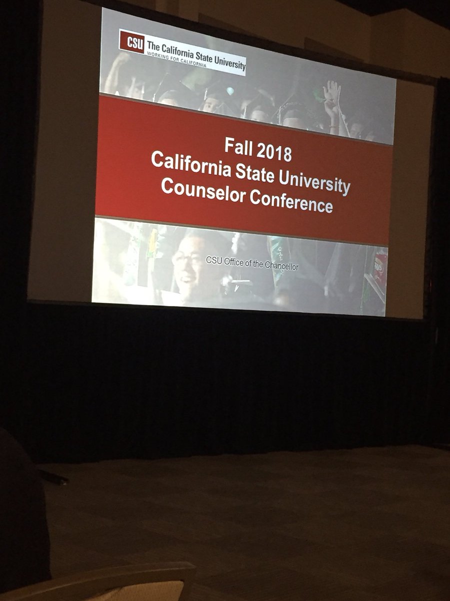 K_12Counselors's tweet photo. At the #CSUConference The application opens on MONDAY, OCTOBER 1!!! Same day as #FAFSA Are you ready seniors?!?!? https://t.co/fkRiPkAqJR